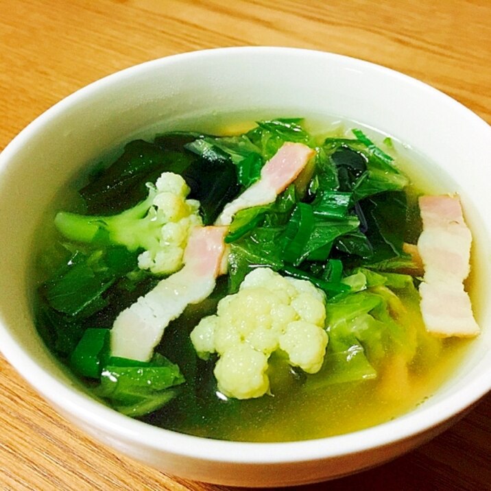 野菜の茹で汁でコンソメスープ